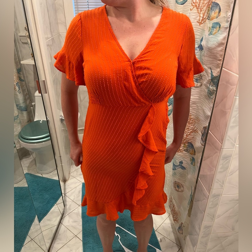 NWT Orange Michael Kors Dress - Picture 6 of 11